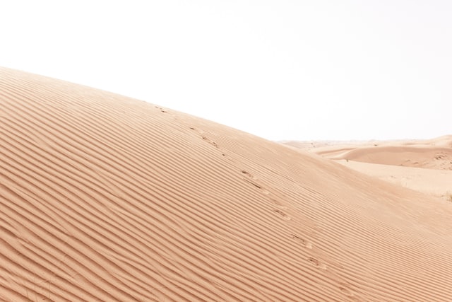 Footsteps in sand